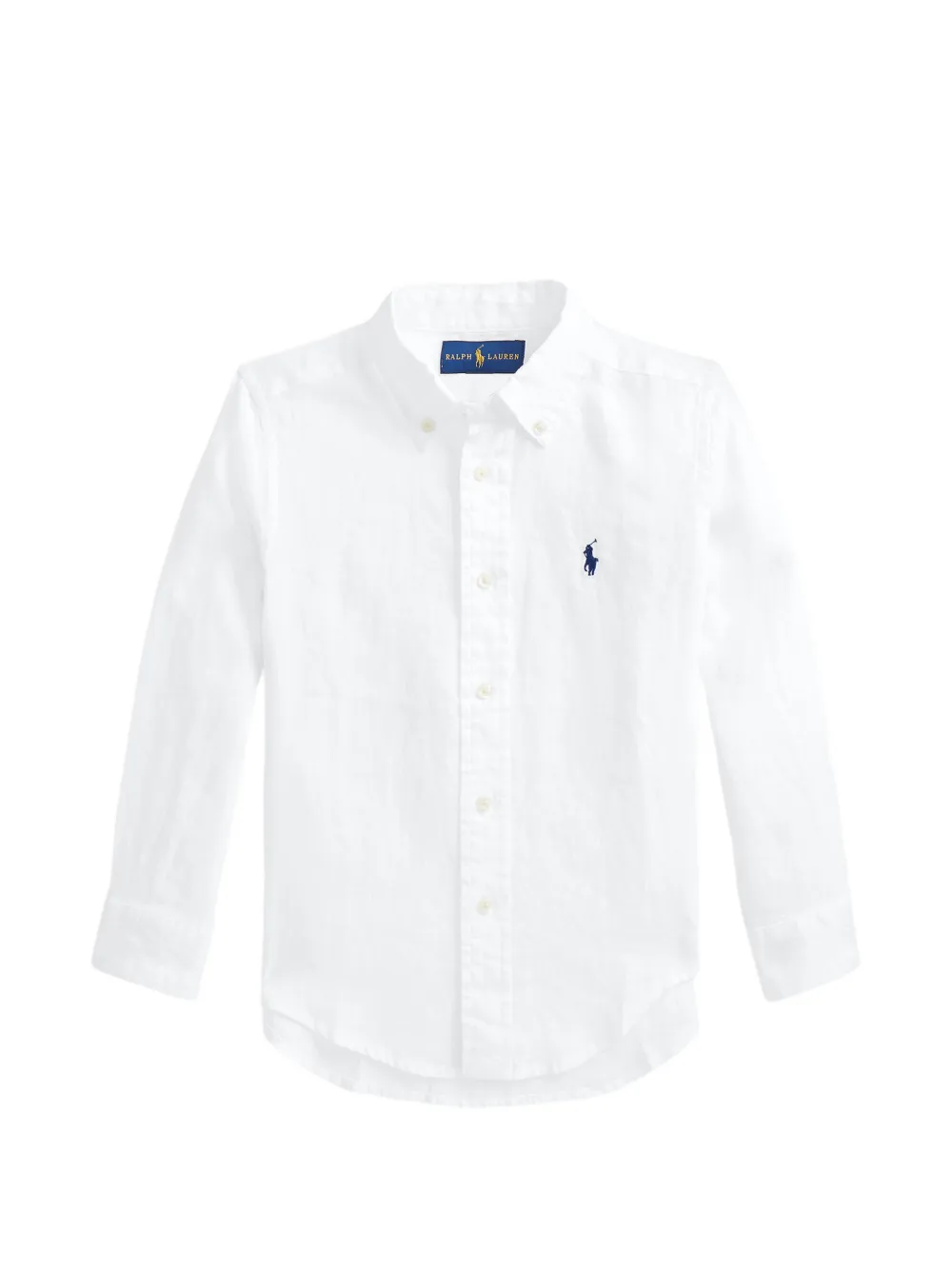 POLO RALPH LAUREN KIDS Pony-embroidered button-fastening shirt - Weiß