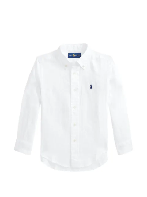 POLO RALPH LAUREN KIDS Pony-embroidered button-fastening shirt