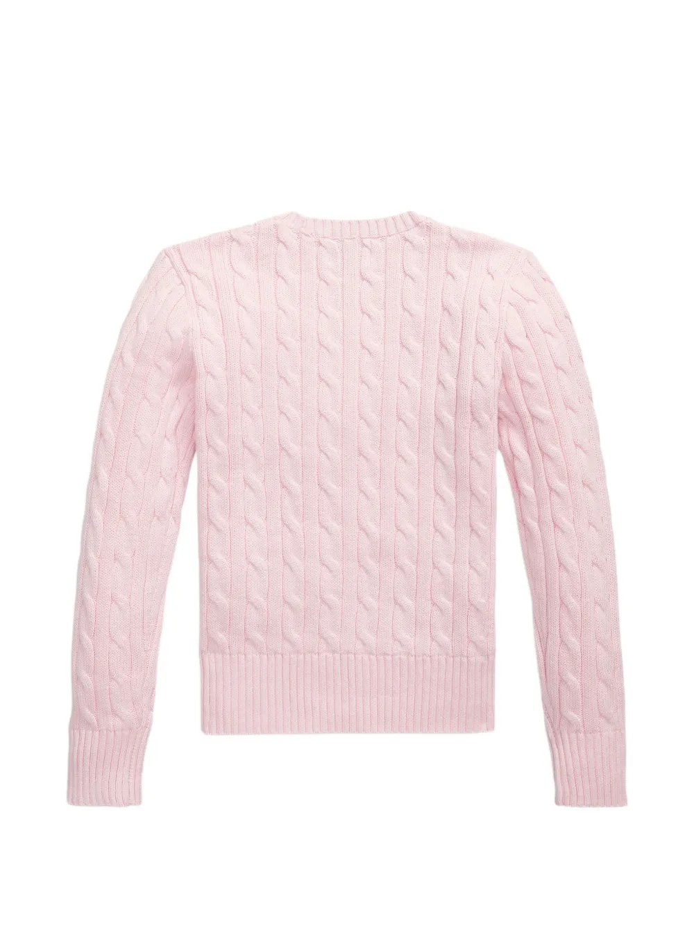 POLO RALPH LAUREN KIDS cable-knit cotton sweater Roze