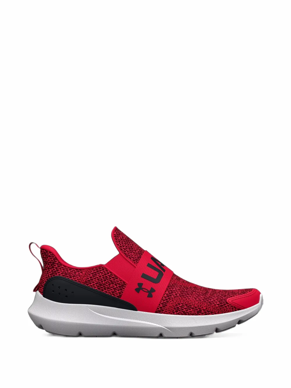 Under Armour Kids Surge 3 logo-strap sneakers - Rosso