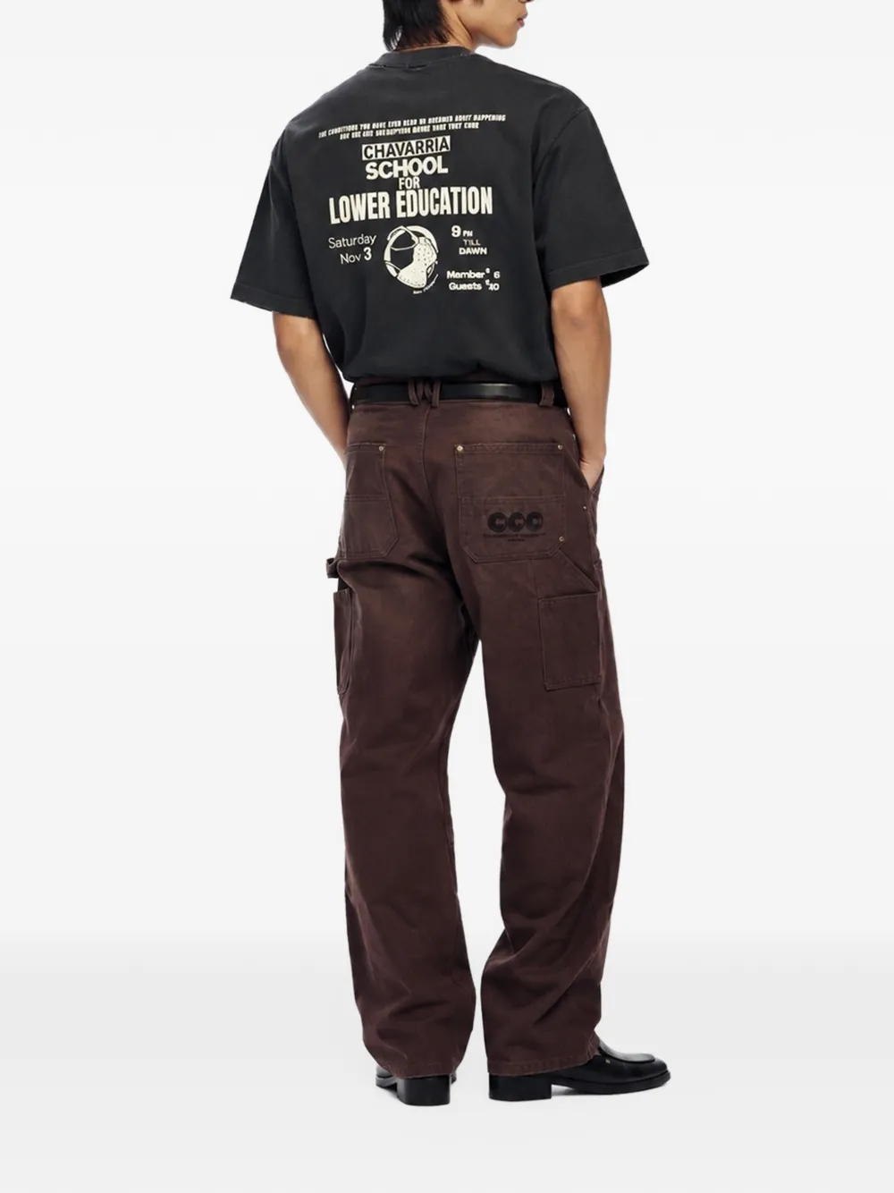 Willy Chavarria Workwear Carpenter straight-leg jeans Bruin