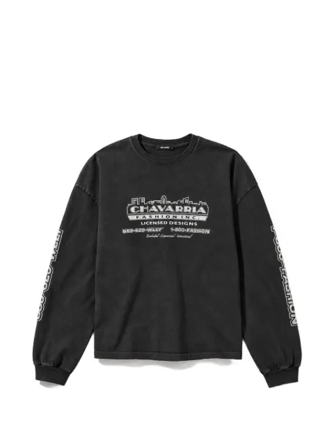 Willy Chavarria OS Chavarria Licensed Designs LS Buffalo long-sleeve T-shirt