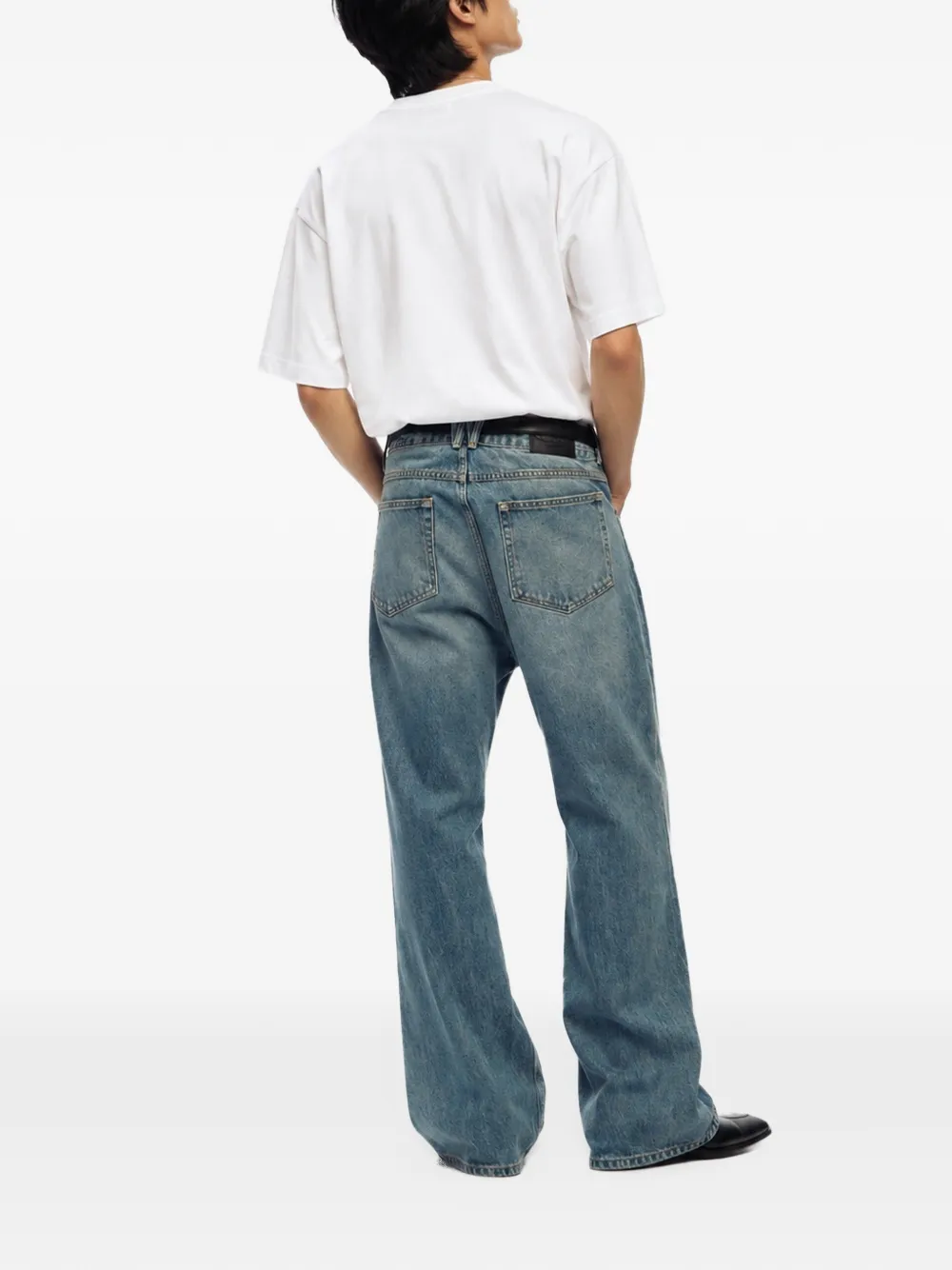 Willy Chavarria flared jeans Blauw