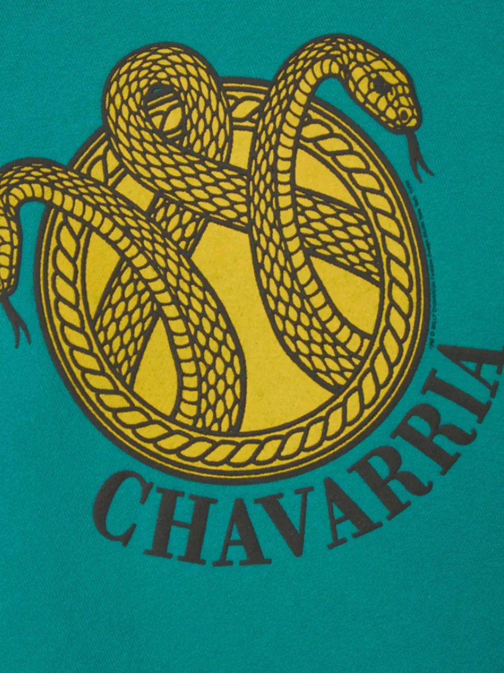 Willy Chavarria Snake-Crest raglan sweater Groen