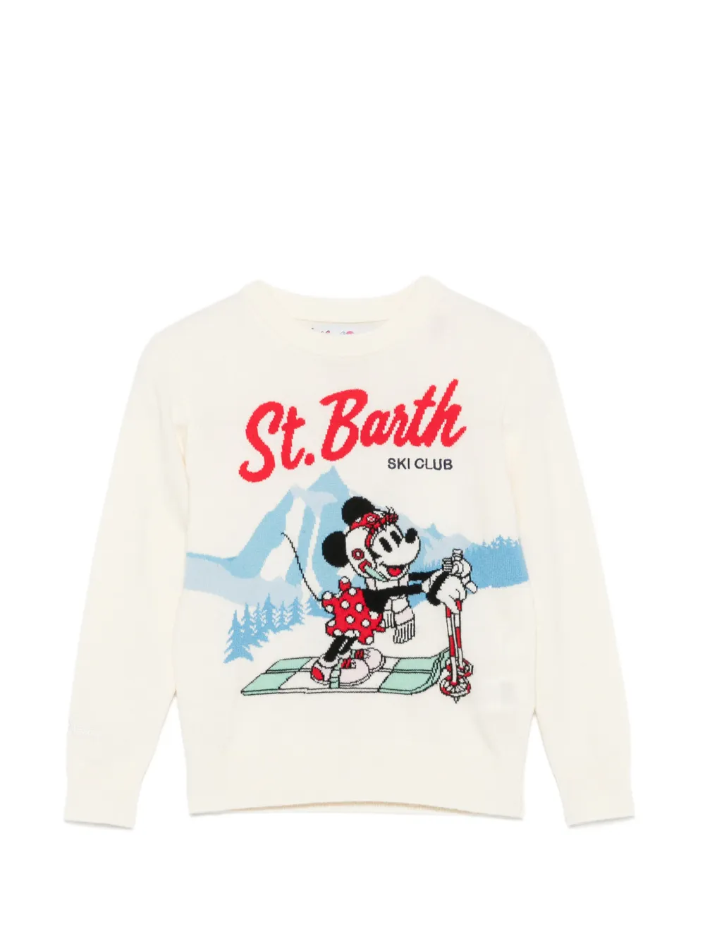 MC2 Saint Barth Kids x Disney Minnie Mouse intarsia-knit sweater Beige