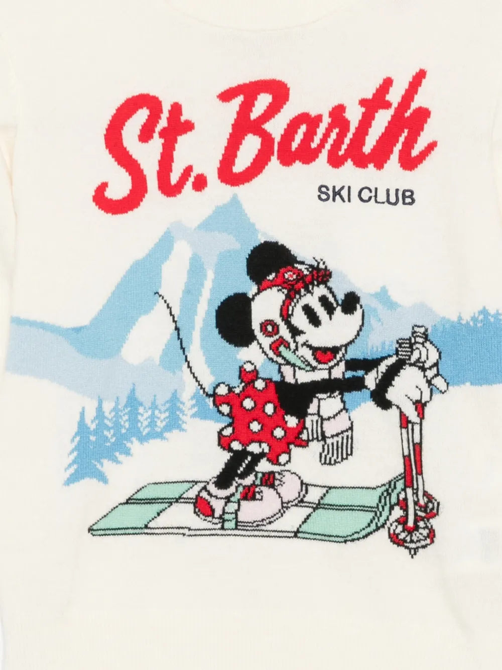 MC2 Saint Barth Kids x Disney Minnie Mouse intarsia-knit sweater Beige