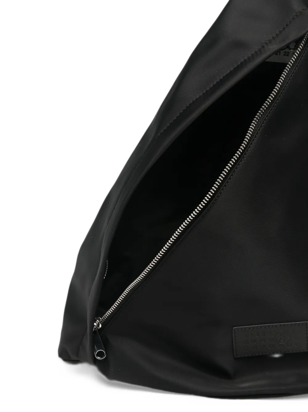 MM6 Maison Margiela logo-patch messenger bag Zwart