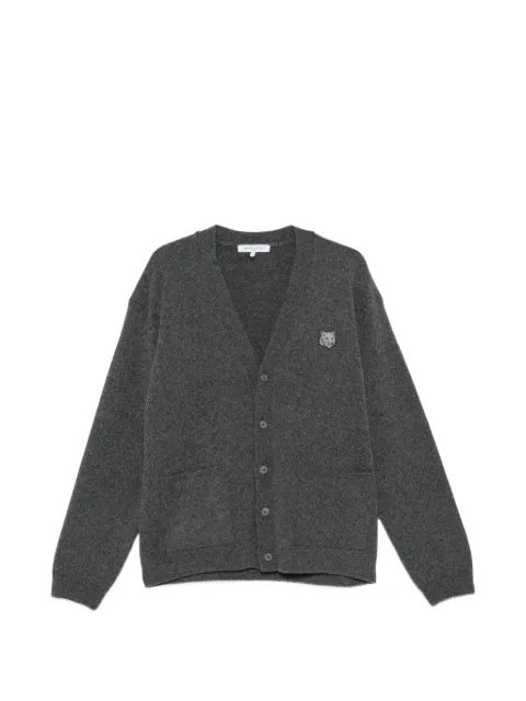 Maison Kitsuné cárdigan con parche Fox Head