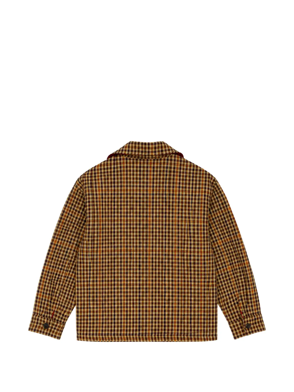 Manuel Ritz Kids check-pattern overshirt Beige