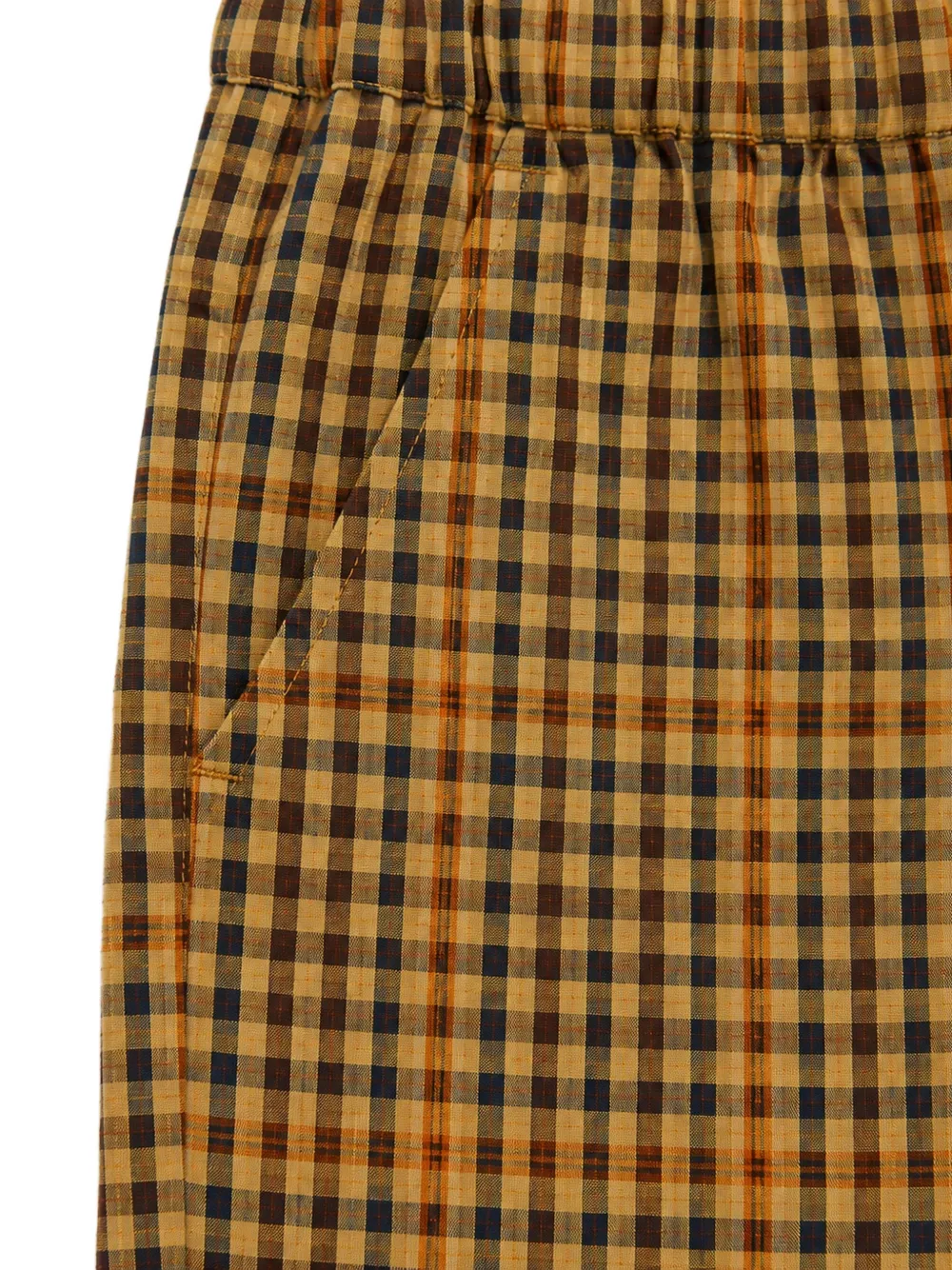 Manuel Ritz Kids check-pattern trousers Beige