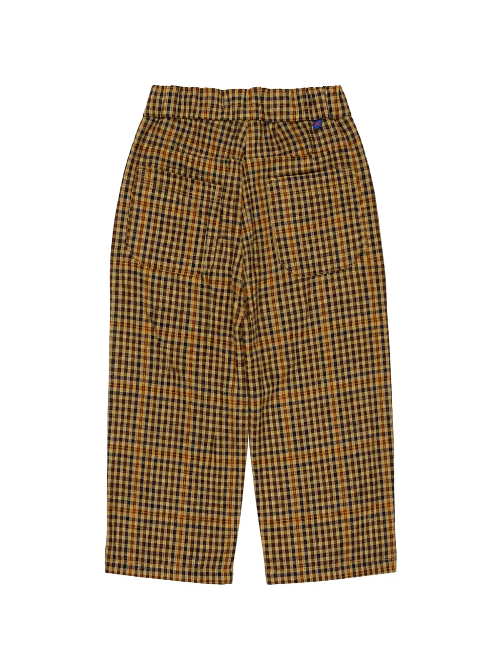 Manuel Ritz Kids check-pattern trousers Beige