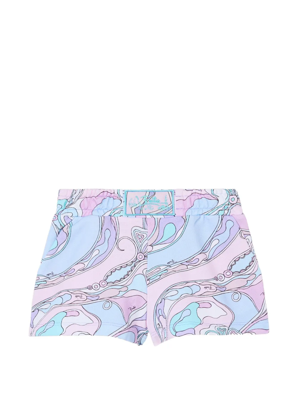 PUCCI Junior Orchidee-print jersey shorts Roze