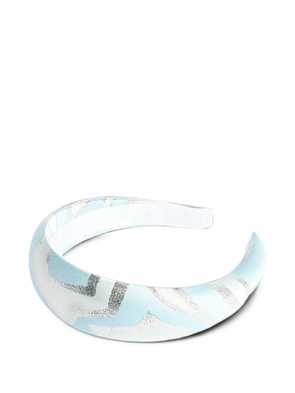 PUCCI Junior Labirinto print hairband Blauw
