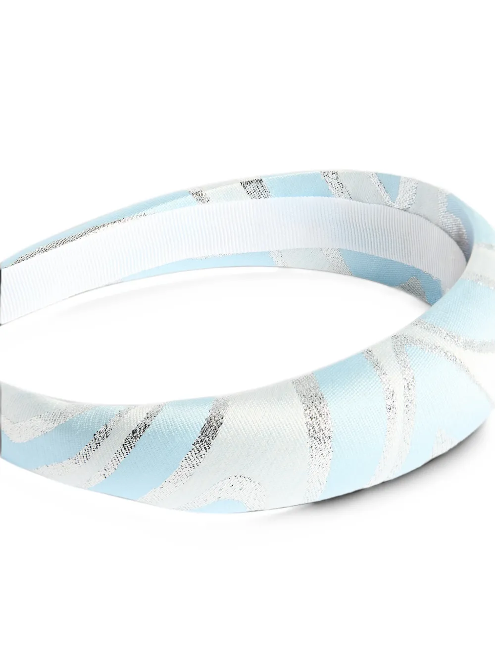 PUCCI Junior Labirinto print hairband Blauw