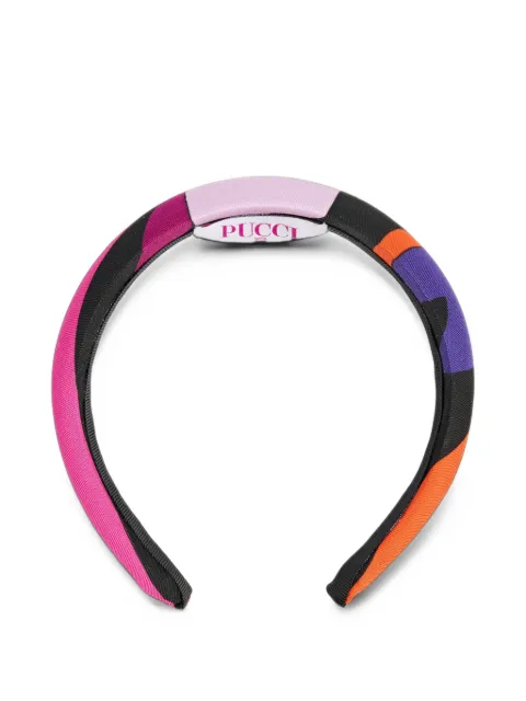 PUCCI Junior Marmo-print hairband