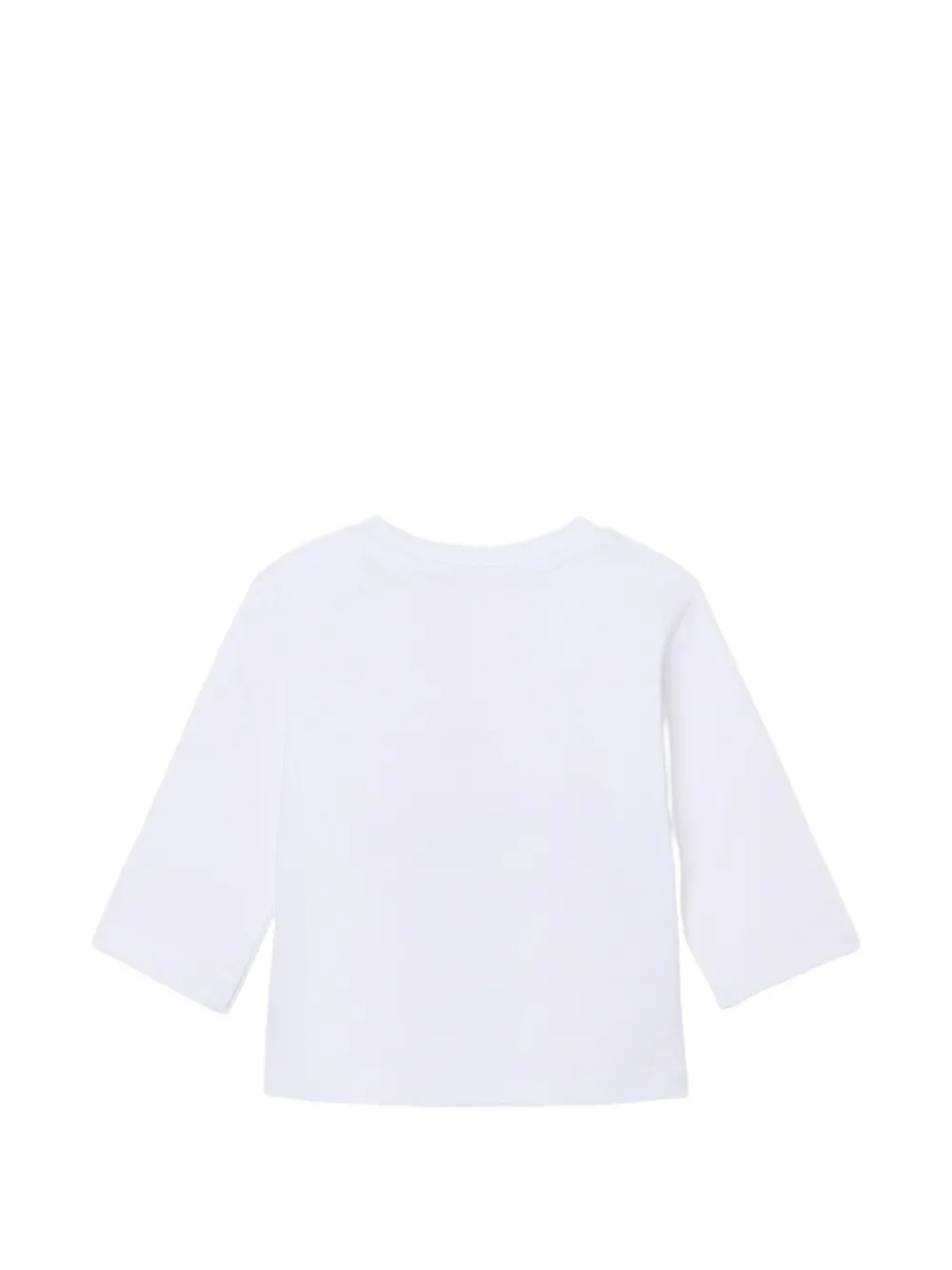 PUCCI Junior logo-patch long-sleeve T-shirt Wit