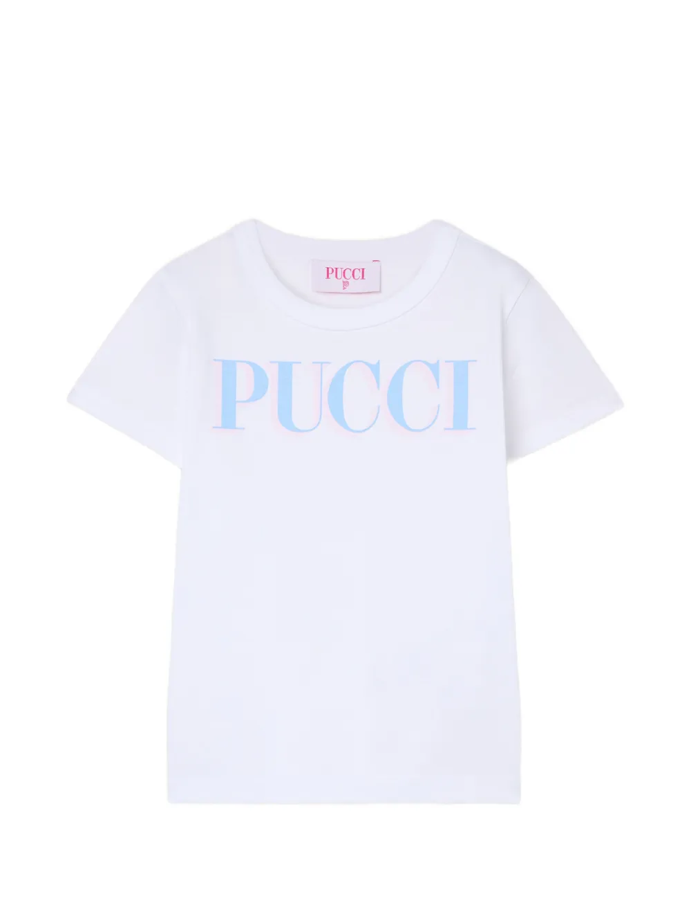 PUCCI Junior logo-print T-shirt - Bianco
