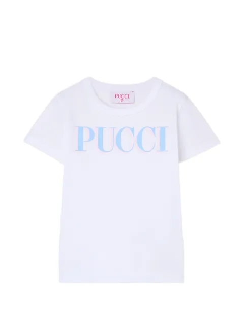 PUCCI Junior t-shirt à logo imprimé