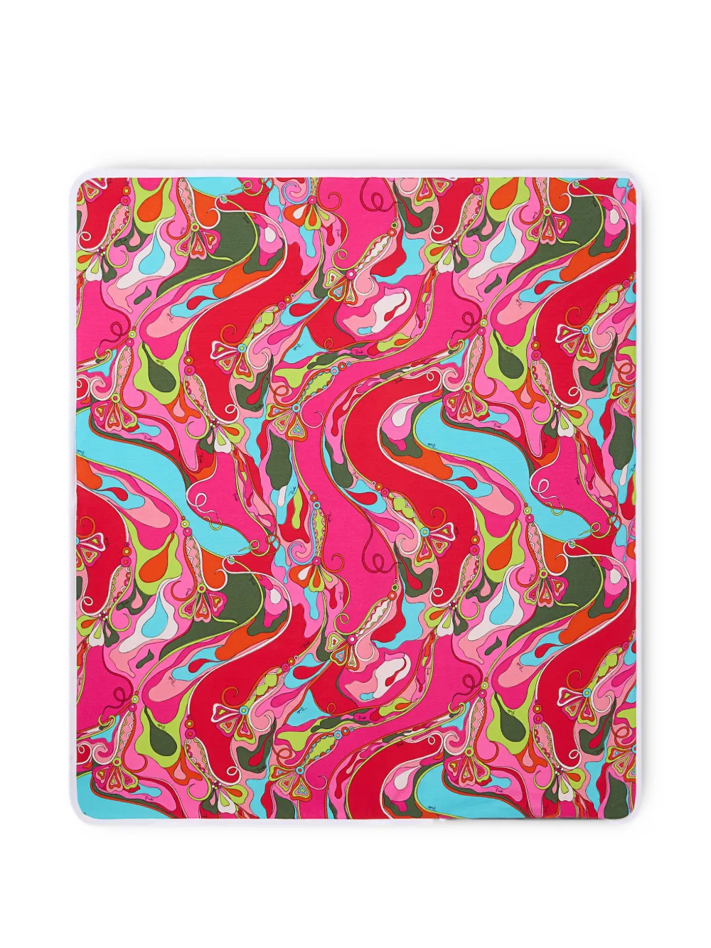 PUCCI Junior Orchidee-print baby blanket - Rosa