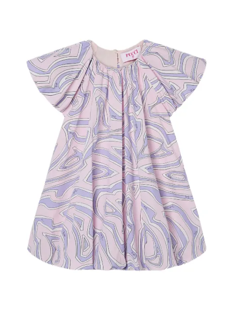 PUCCI Junior Labirinto-print poplin mini dress