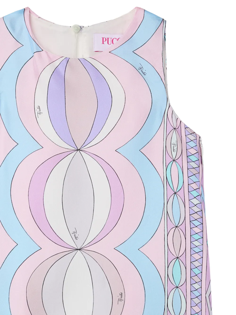 PUCCI Junior Collane printed mini dress Roze