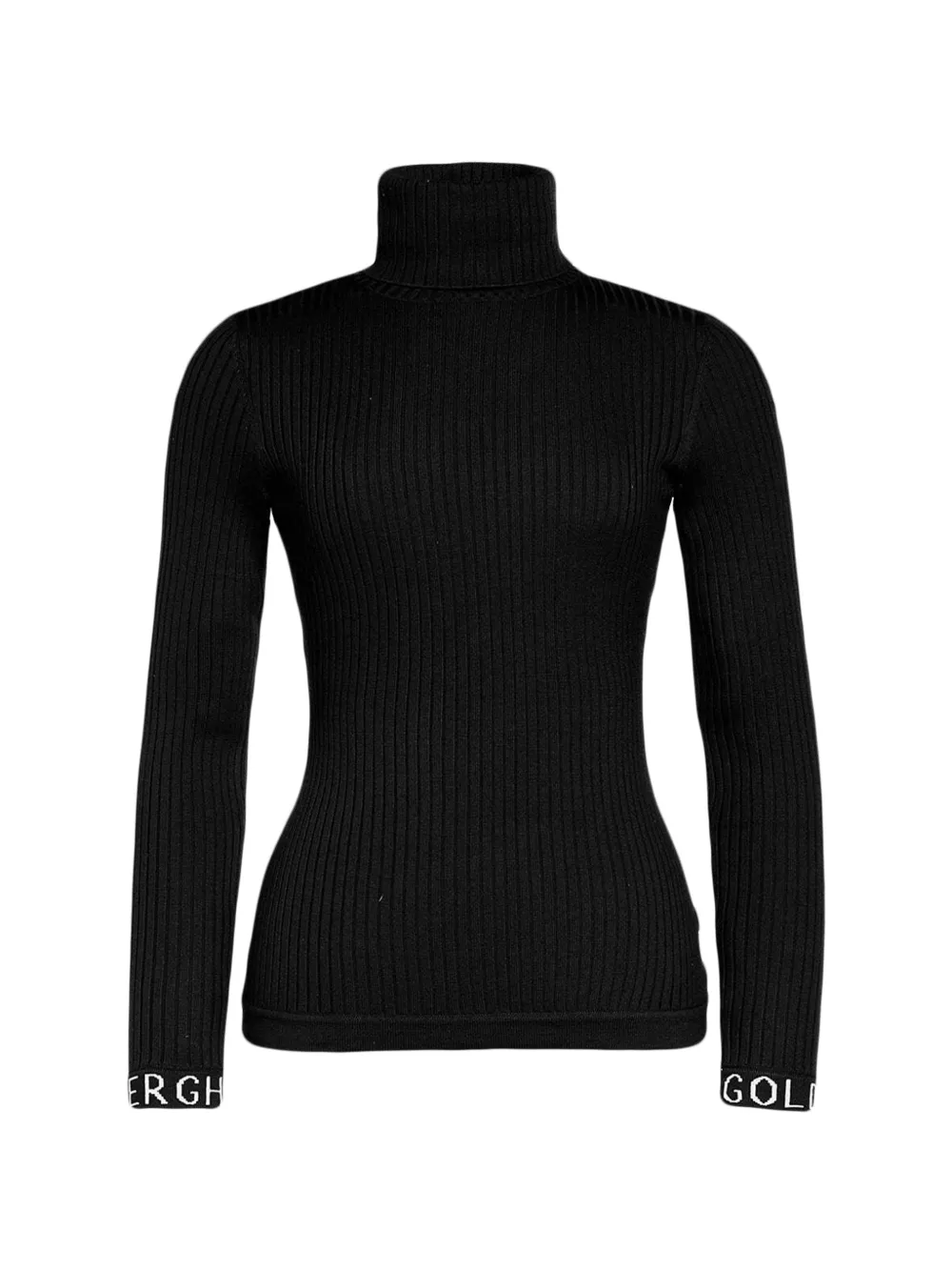 Goldbergh Mira ribbed-knit roll-neck sweater Zwart