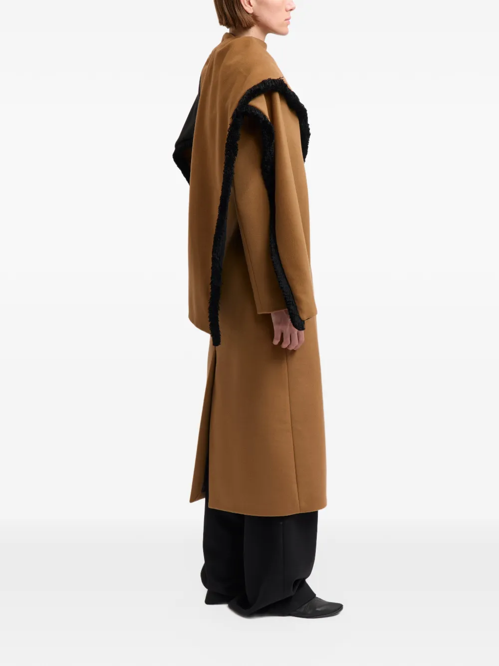 16Arlington Rosalind scarf-detail coat Bruin