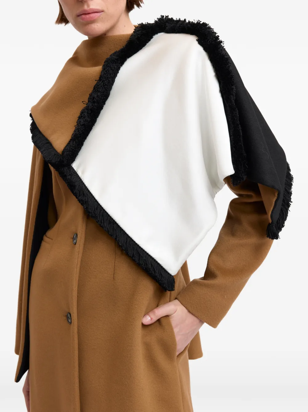 16Arlington Rosalind scarf-detail coat Bruin