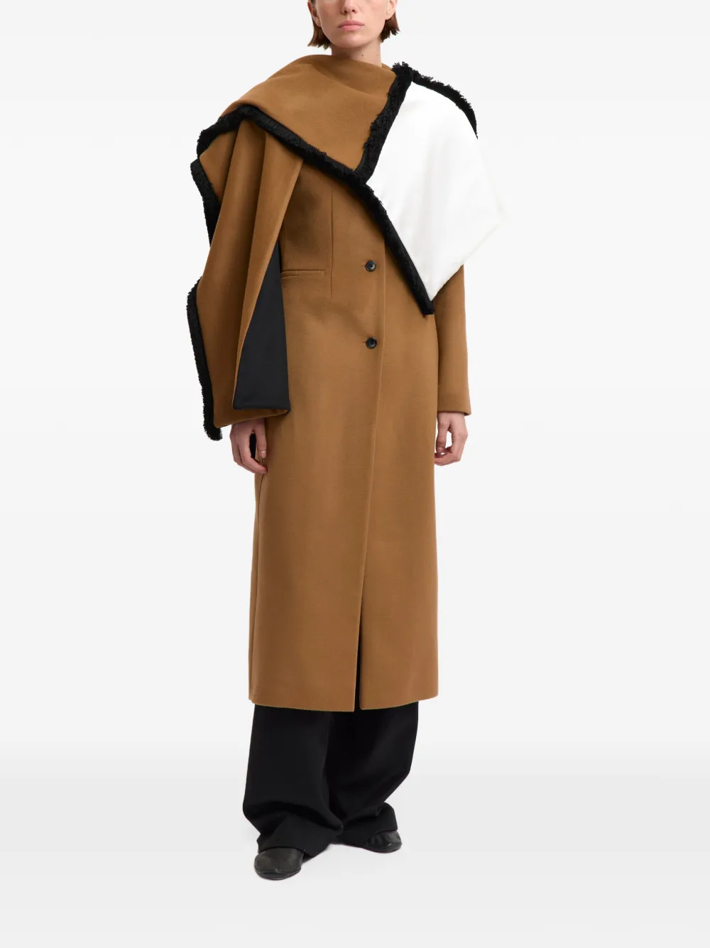 16Arlington Rosalind scarf-detail coat Bruin
