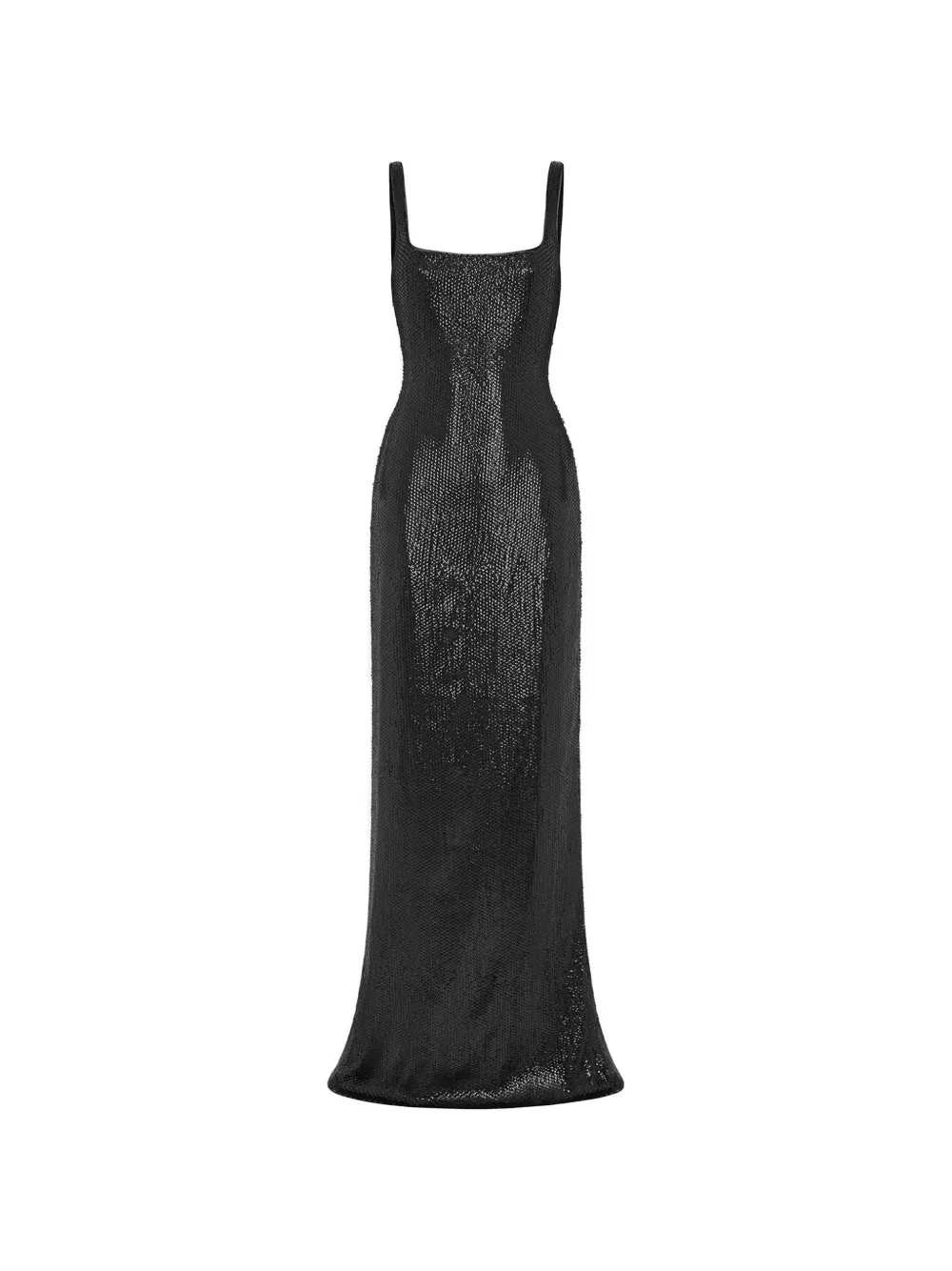 16Arlington Electra diamond-sequin slim-fit maxi gown dress Zwart