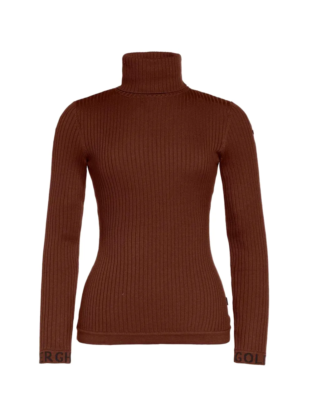 Goldbergh Mira ribbed-knit roll-neck sweater Bruin