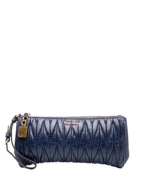 Miu Miu Pre-Owned 2010-2026 Matelasse Nappa clutch bag