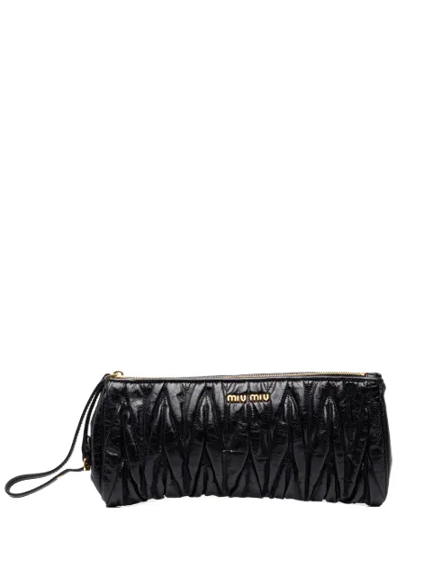 Miu Miu Pre-Owned 2010-2026 Matelasse Nappa Lux Wristlet clutch bag