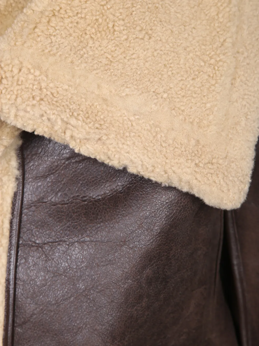 7 For All Mankind shearling-lined jacket Bruin
