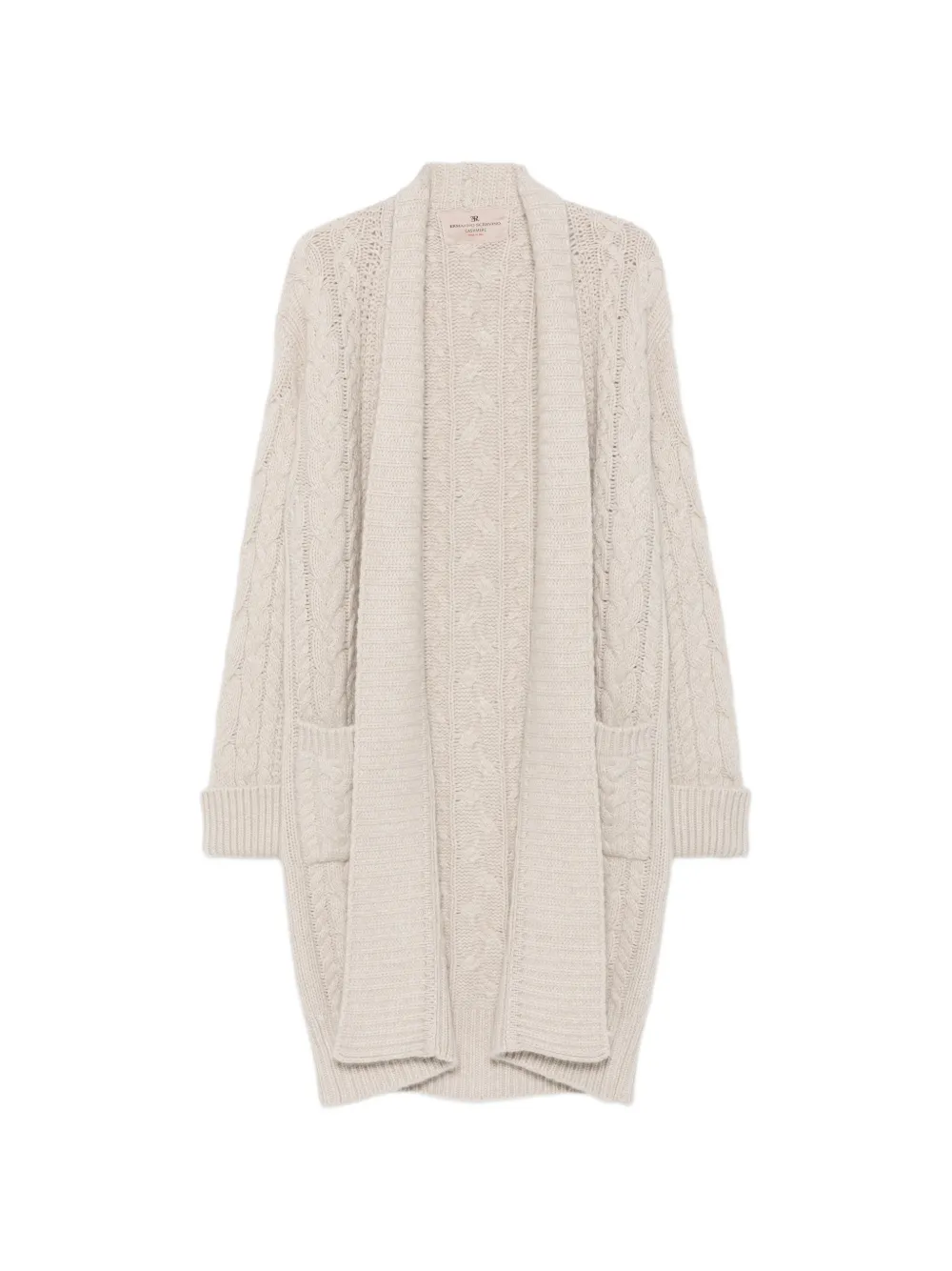 Ermanno Scervino cable-knit long cardigan - Grau