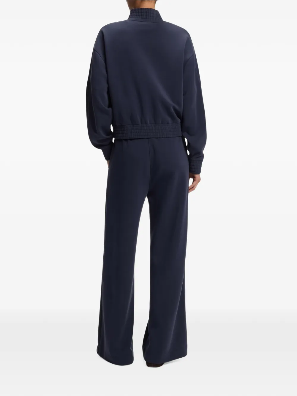 BOSS relaxed-fit sweatshirt with piping details Blauw