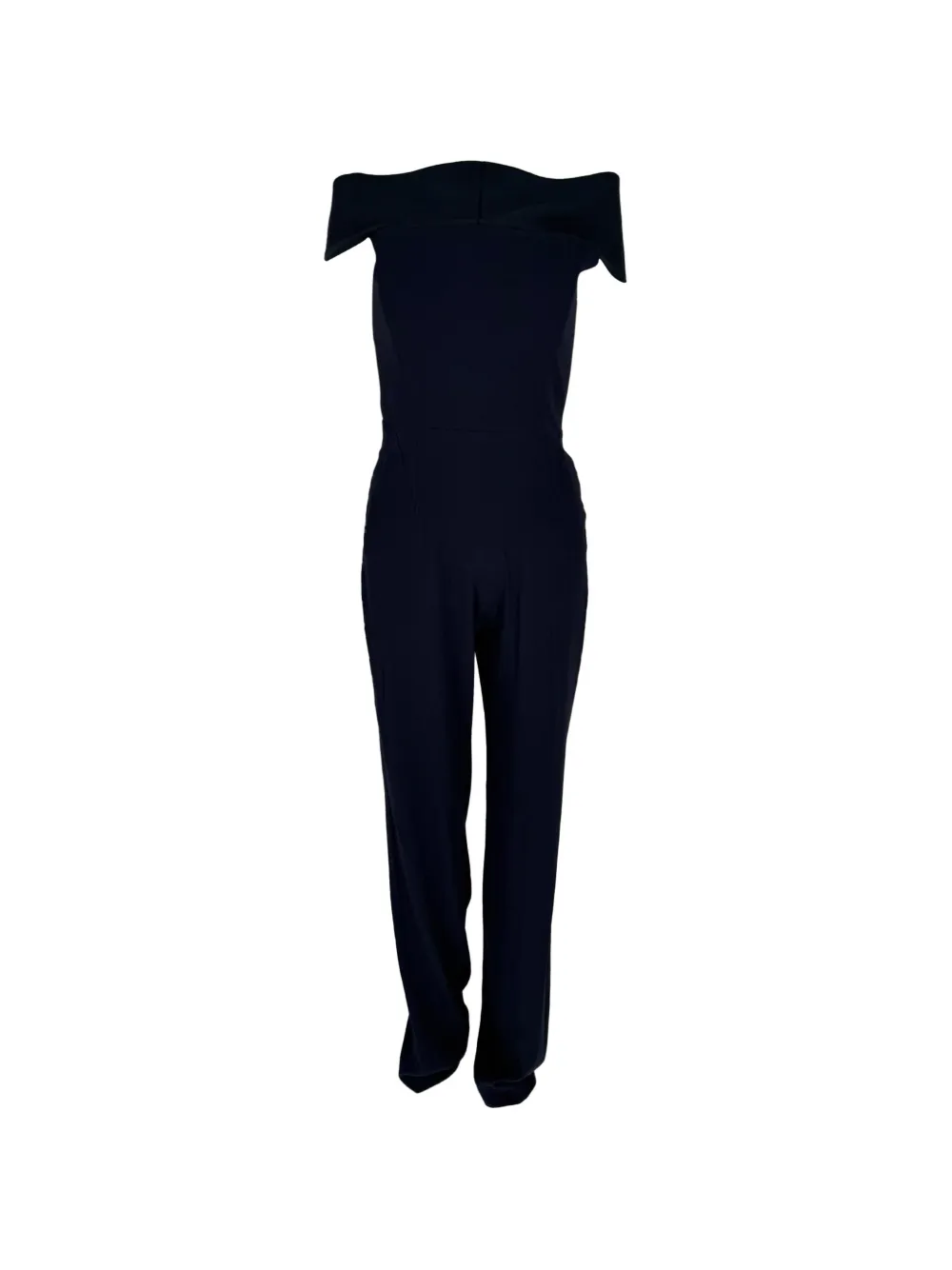 Galvan London off-shoulder flared jumpsuit - Blu