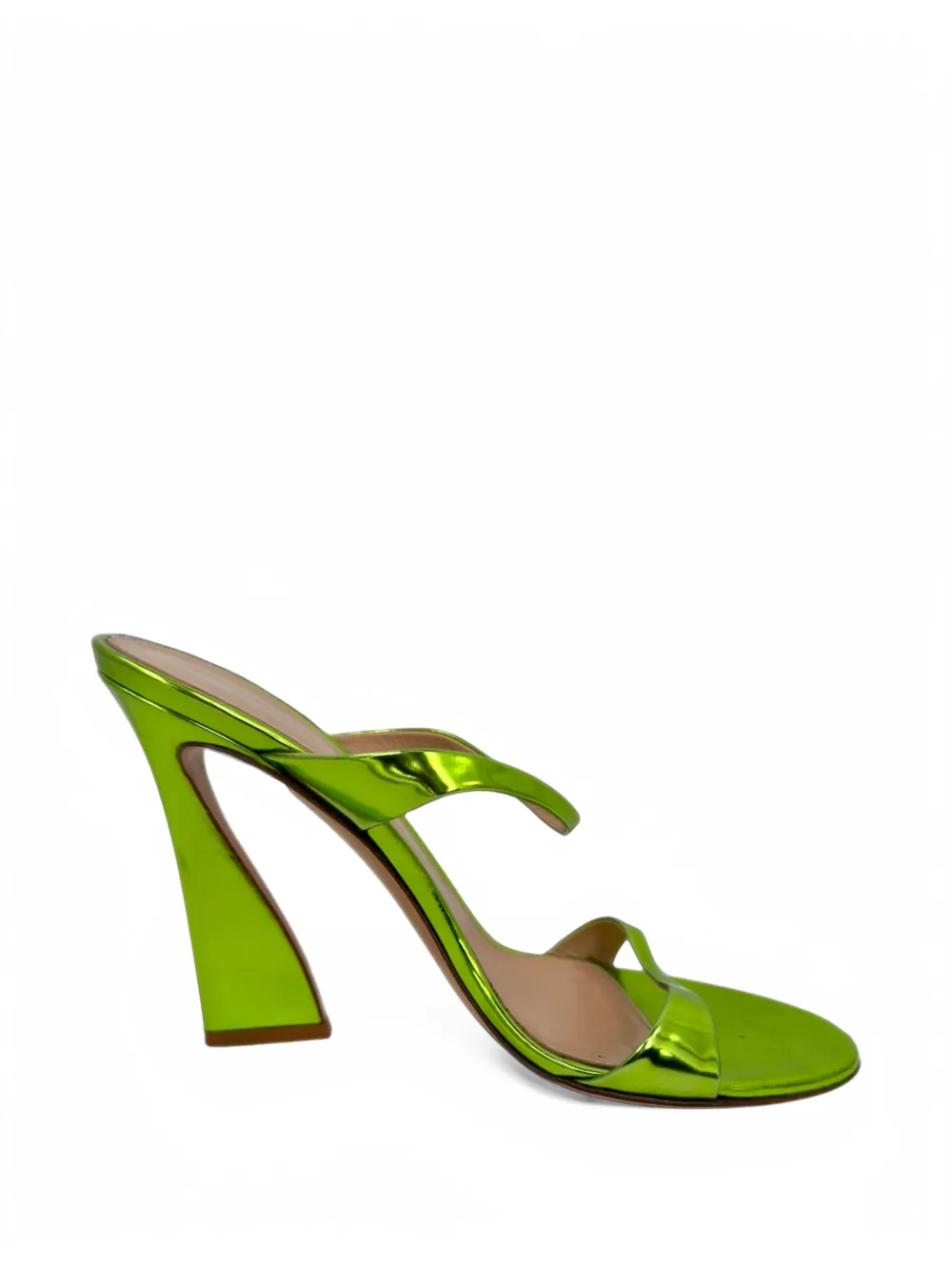 Gianvito Rossi Aura metallic sandals - Vert