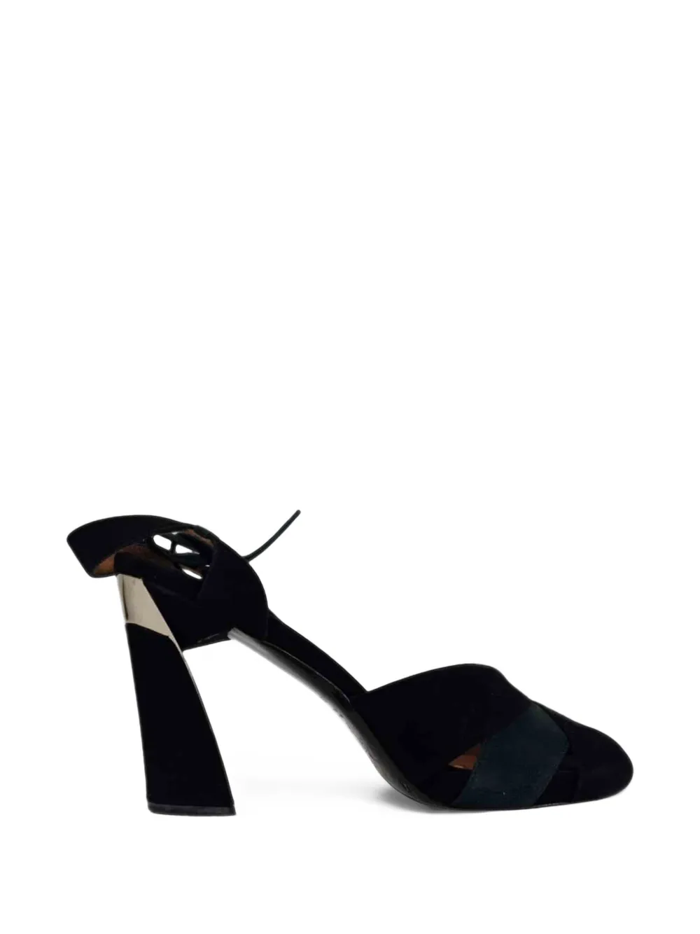 Marni Pre-Owned Ribbon Strap peep-toe pumps - Schwarz