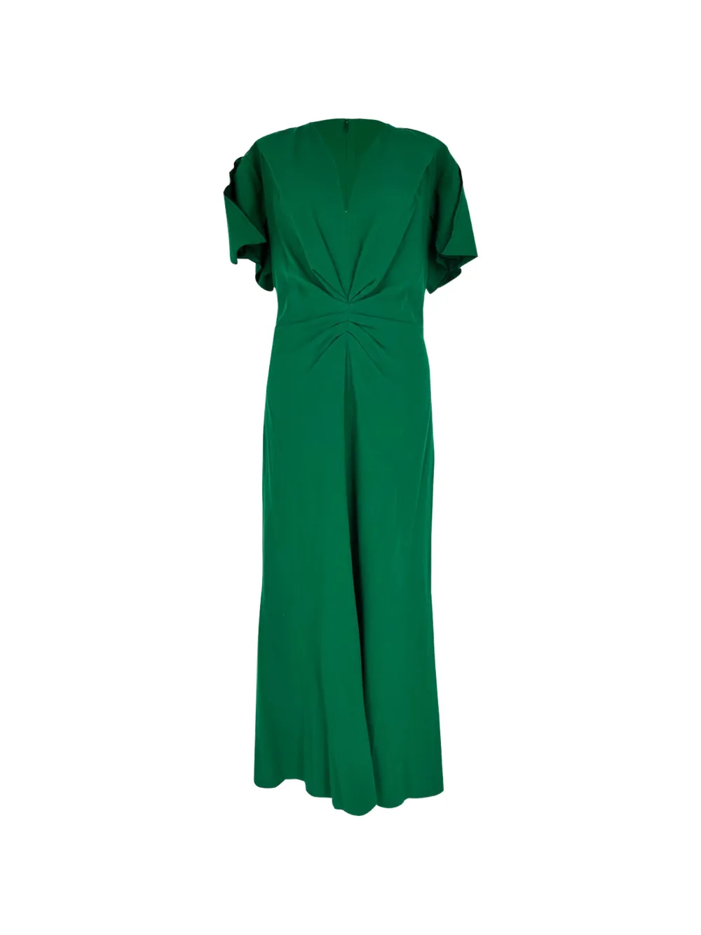 Victoria Beckham Gathered midi dress - Verde