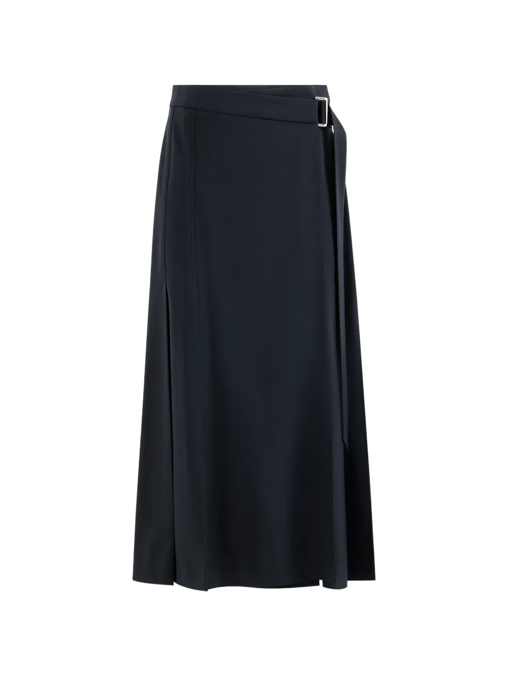 Brunello Cucinelli tropical luxury wool kilt skirt - Blau