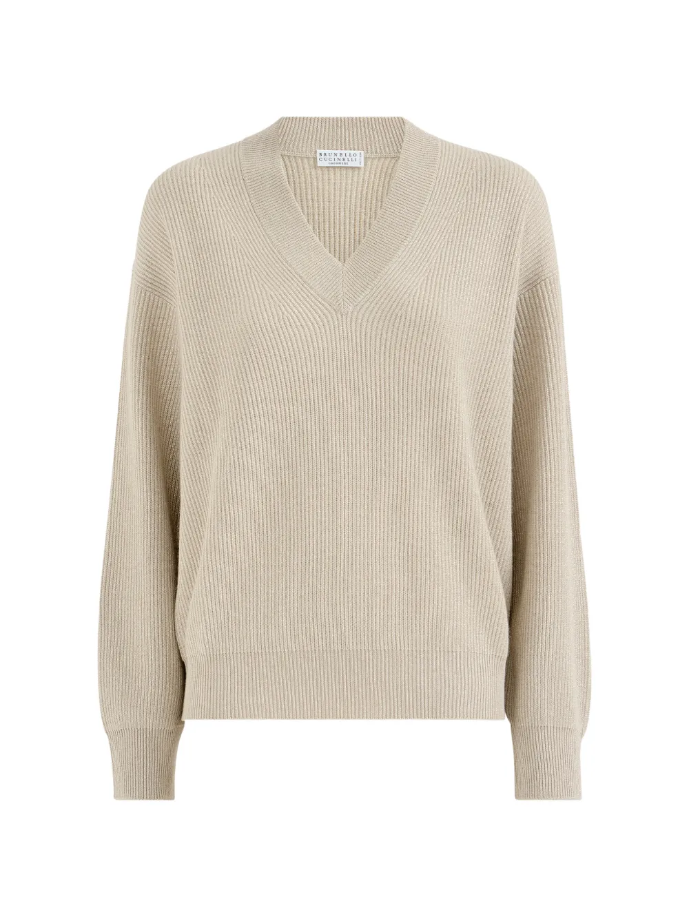 Brunello Cucinelli sparkling cashmere English-rib cardigan - Neutrals