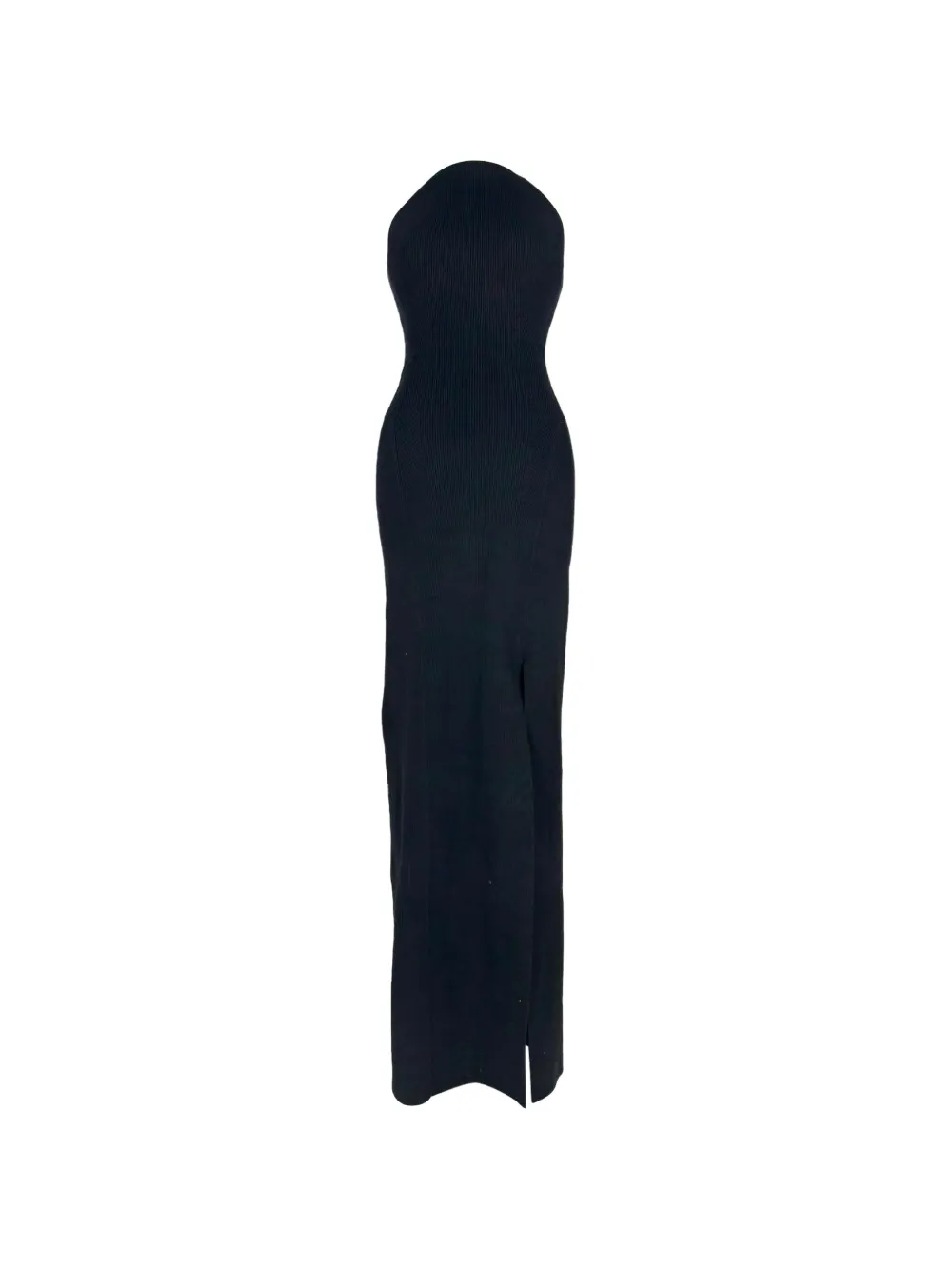 Galvan London cutout ribbed-knit maxi dress - Schwarz