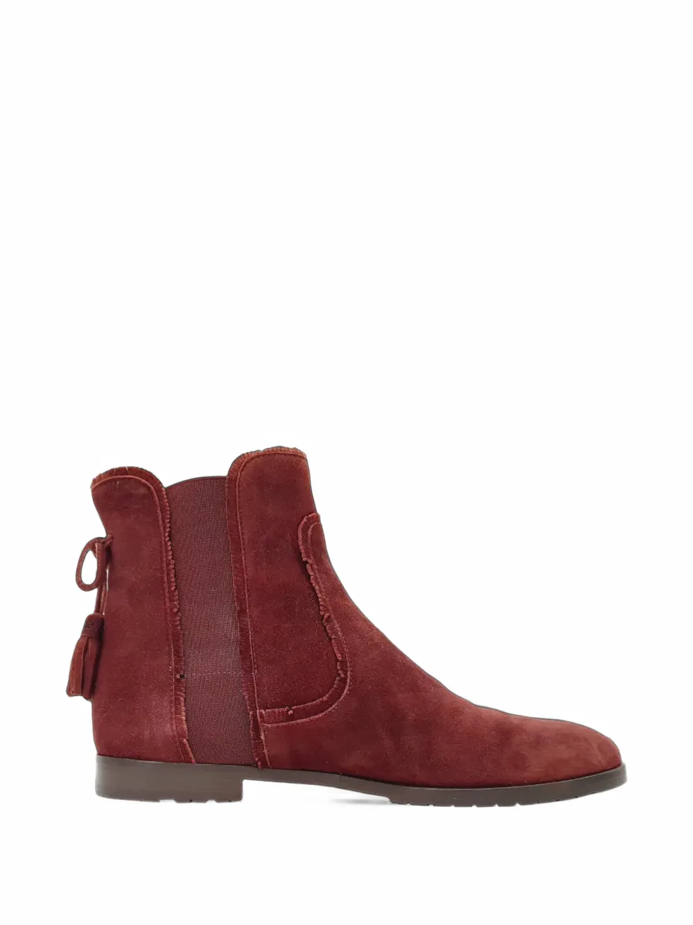 Aquazzura Frou Frou tassel ankle boots - Rot