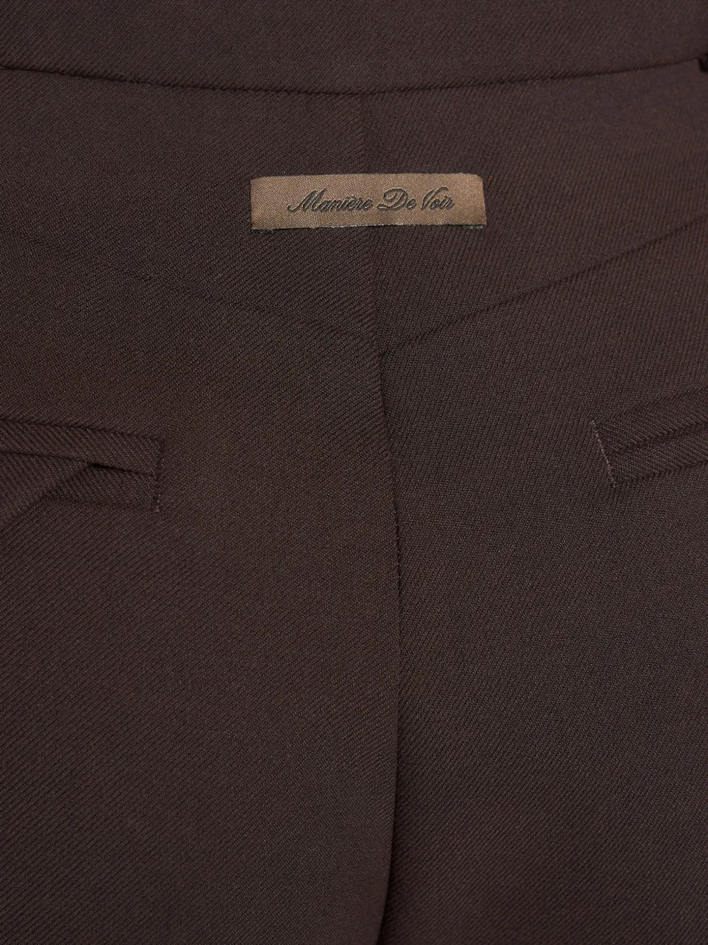 Manière De Voir Julie in brown tailored twin pleat trousers Bruin