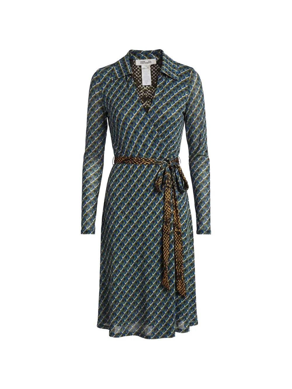 DVF Diane von Furstenberg Phoenix omkeerbare midi-jurk Blauw