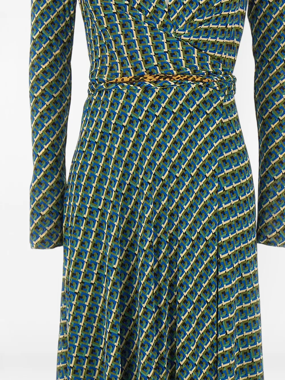 DVF Diane von Furstenberg Phoenix omkeerbare midi-jurk Blauw