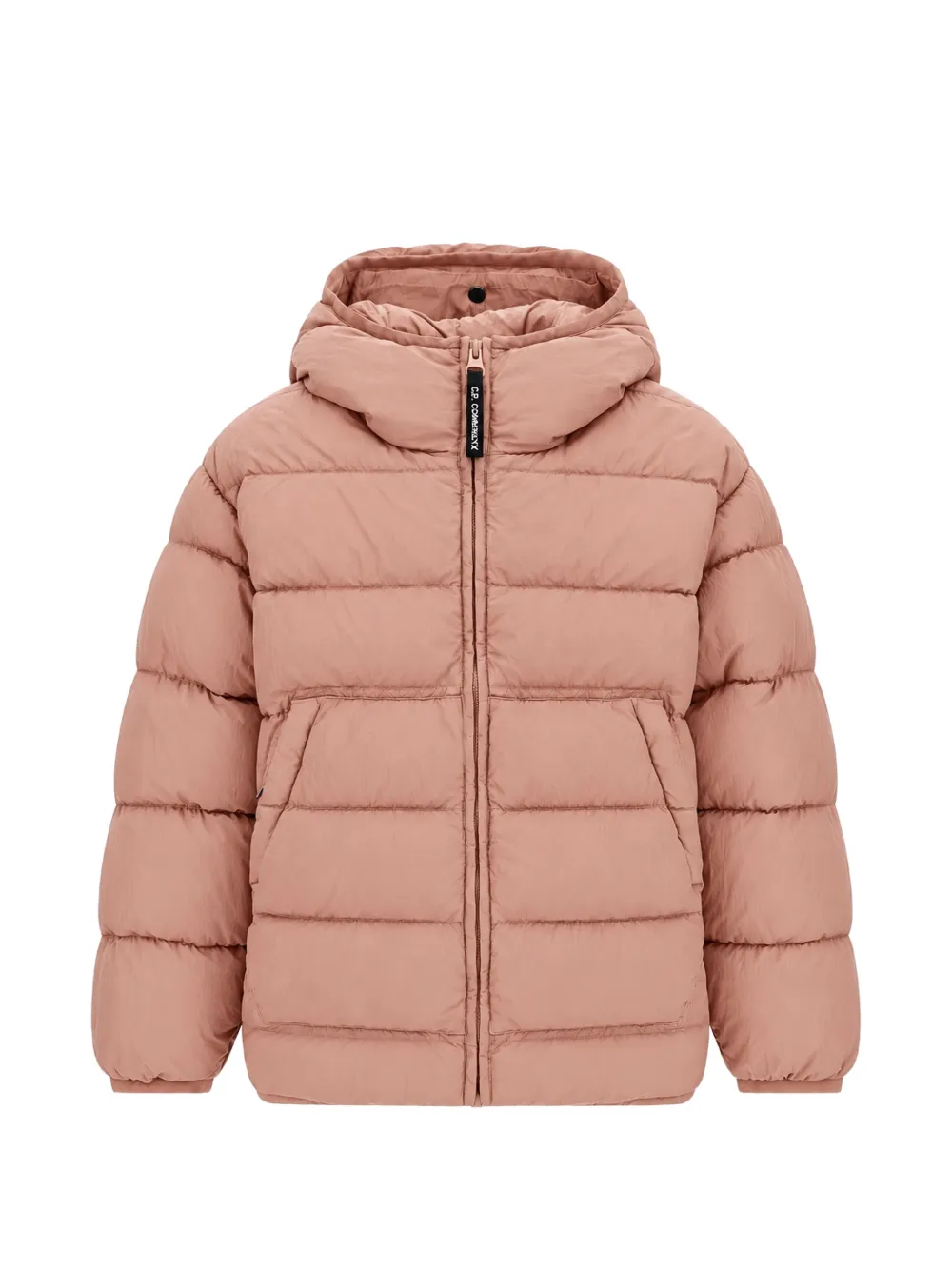 C.P. Company Kids quilted hooded jacket Roze