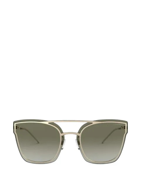Emporio Armani double-bridge square-frame sunglasses