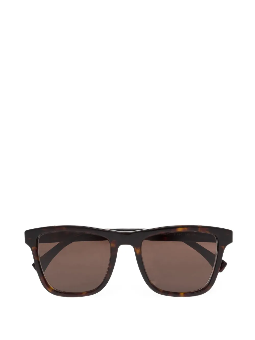 Emporio Armani tortoiseshell-effect rectangle-frame sunglasses Bruin